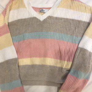 Hollister Multicolored V neck Sweater